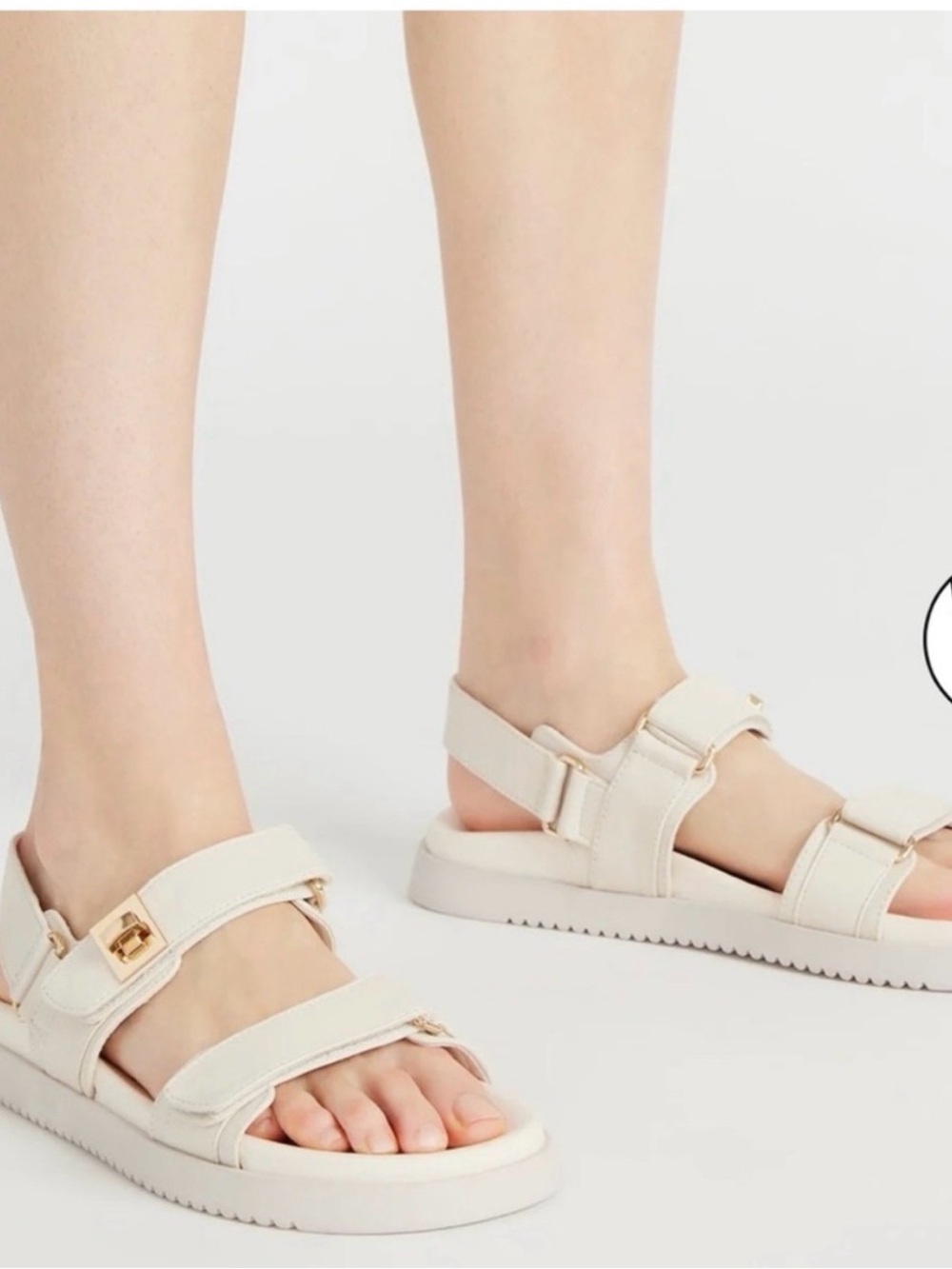 Steve Madden Mona Bone Strappy Sandals